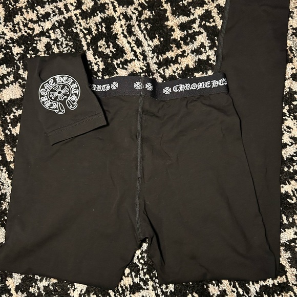 Chrome Hearts  Leggings with Black and White Accents - Picture 2 of 2